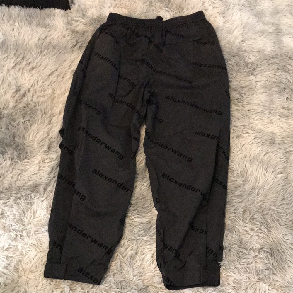 New Authentic Black Alexander Wang Track Pants size M
